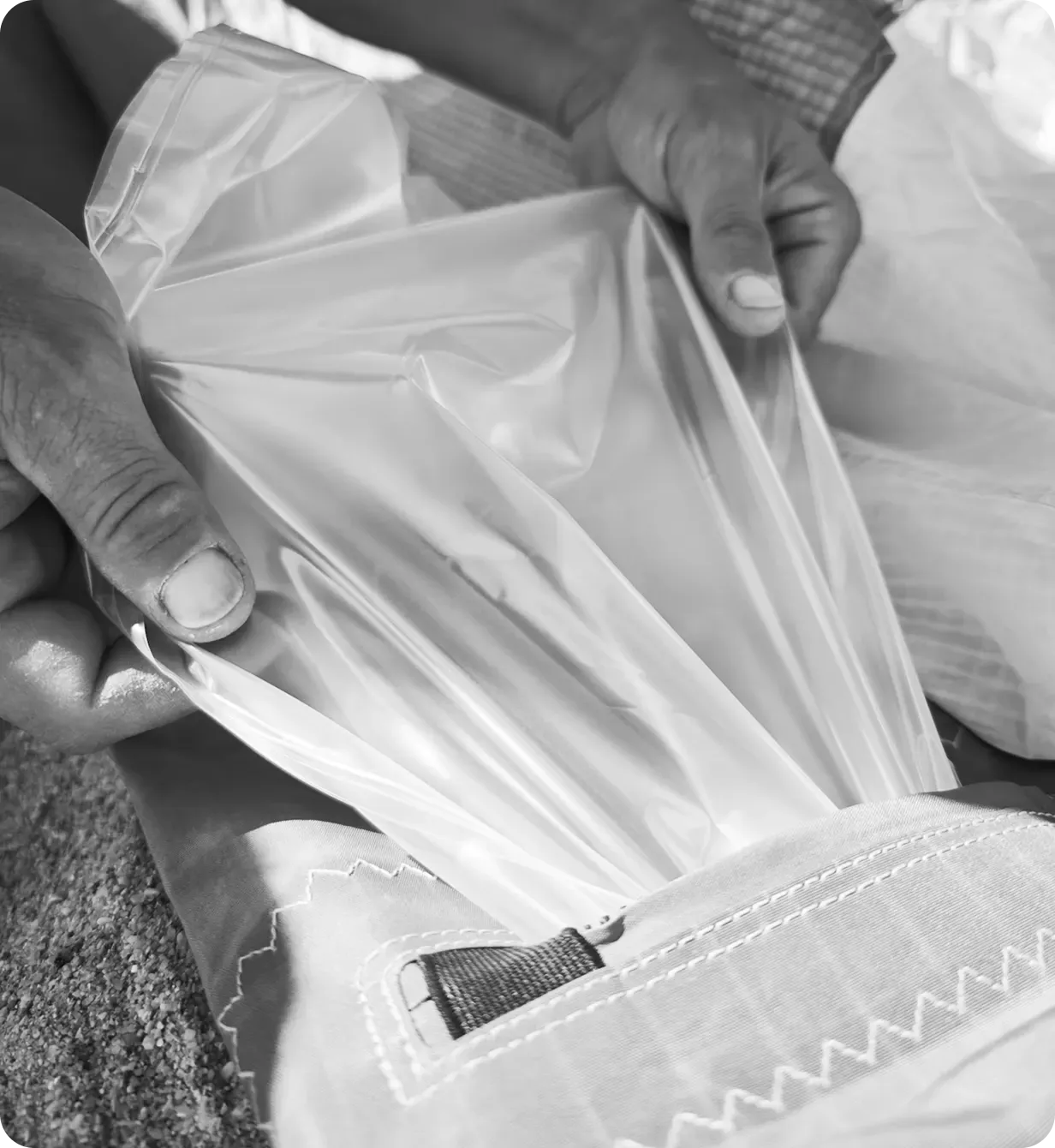 Riparazione kite presso S-LOOP a Olbia, Sardegna
